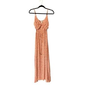 On You coral and white floral maxi NWT